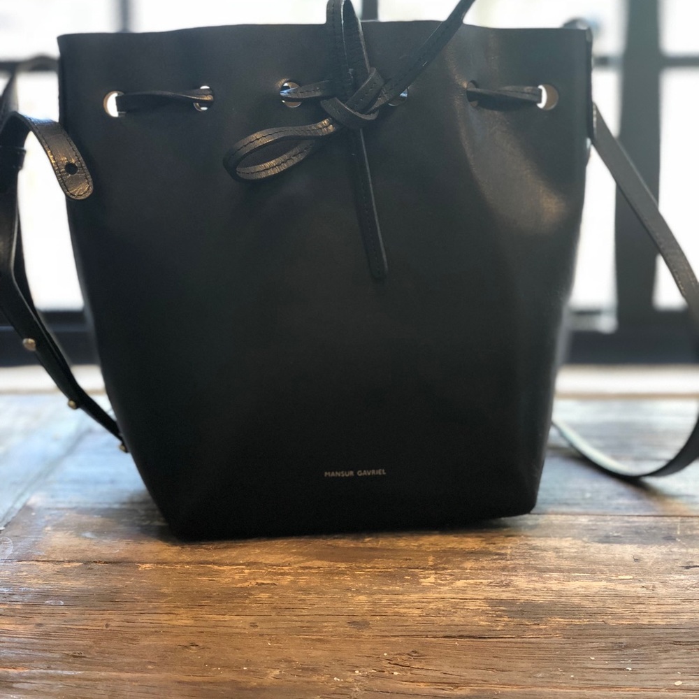 Gavriel Mansur bucket mini bag black
